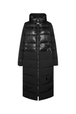 Damen CAMP DAVID & SOCCX Langer Steppmantel im Materialmix