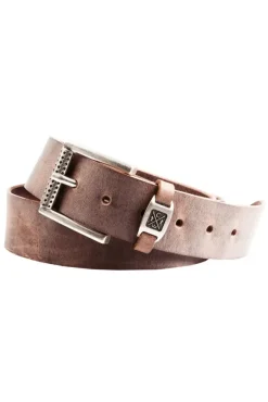 Herren CAMP DAVID & SOCCX Ledergürtel im Used Look