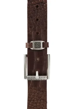 Herren CAMP DAVID & SOCCX Ledergürtel im Used Look dark brown