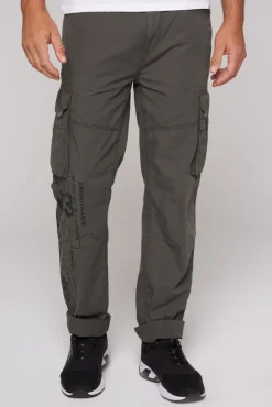 Herren CAMP DAVID & SOCCX Leichte Cargohose mit Label Prints