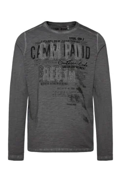 Herren CAMP DAVID & SOCCX Longsleeve mit Tapes und Logo-Applikationen