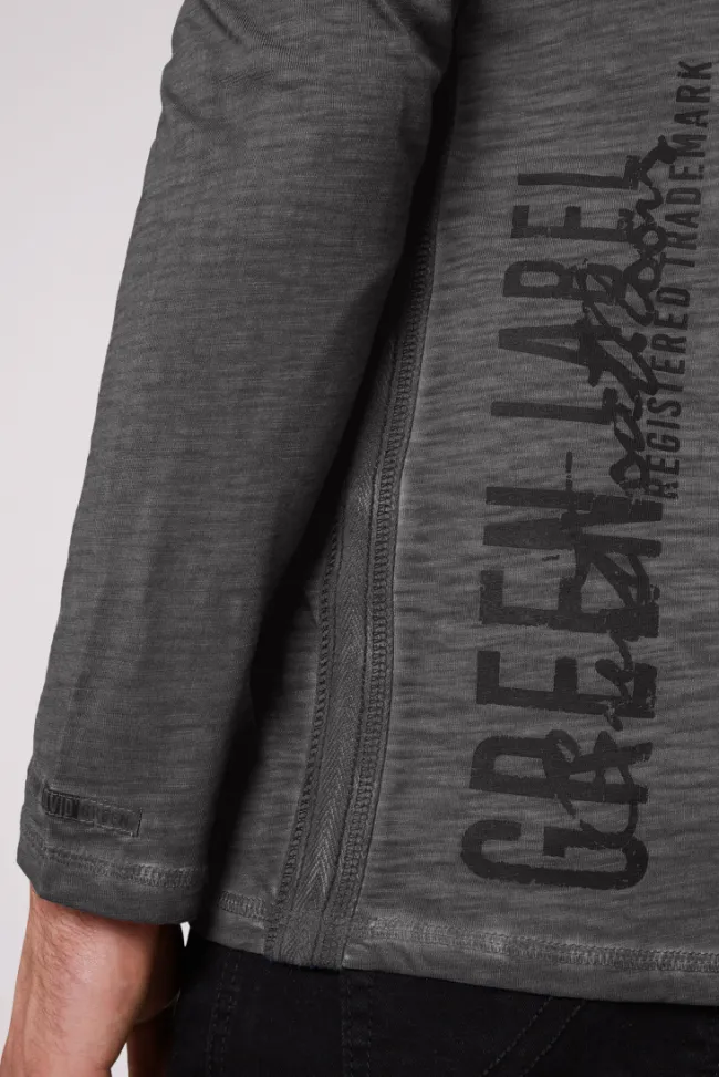 Herren CAMP DAVID & SOCCX Longsleeve mit Tapes und Logo-Applikationen