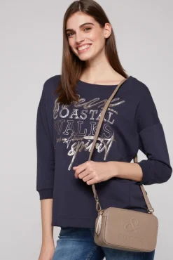 Damen CAMP DAVID & SOCCX Modern Bag mit Logo-Prägung