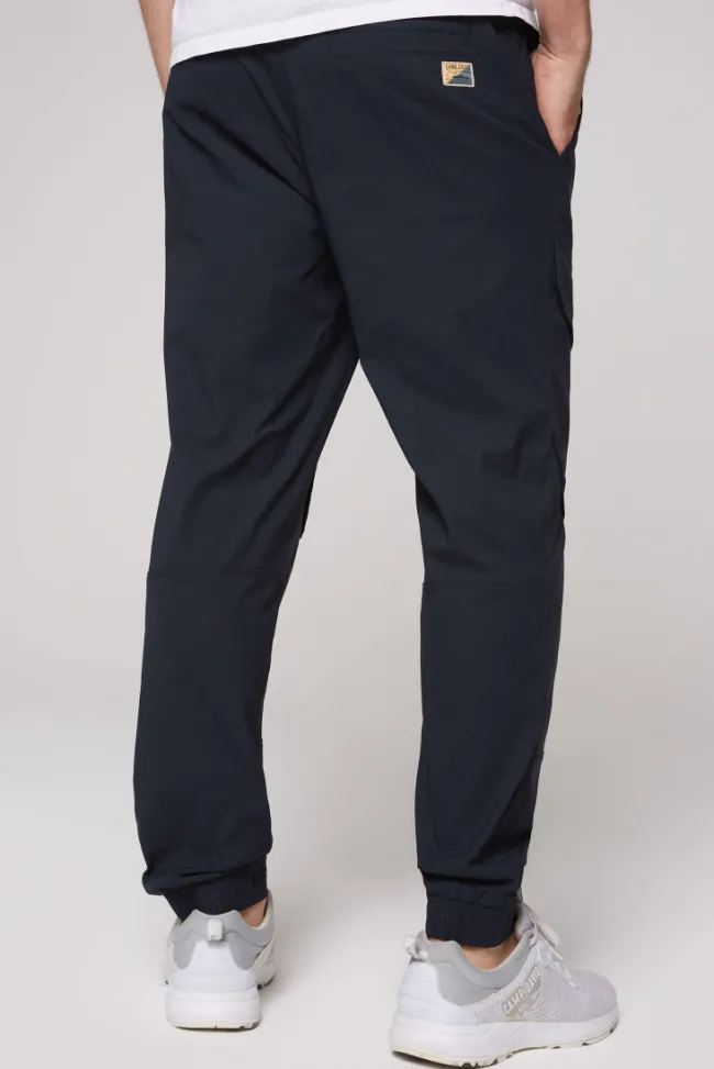 Herren CAMP DAVID & SOCCX Outdoorhose im Cargo-Stil blue navy