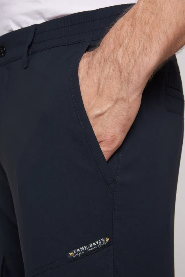 Herren CAMP DAVID & SOCCX Outdoorhose im Cargo-Stil blue navy