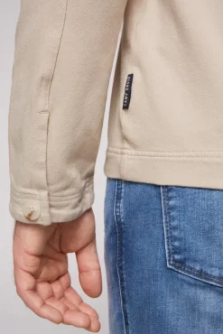 Herren CAMP DAVID & SOCCX Overshirt mit Kapuze und Brusttaschen
