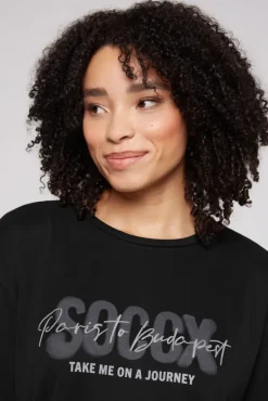 Damen CAMP DAVID & SOCCX Oversized T-Shirt mit Logo Artwork