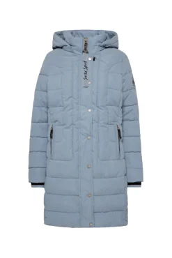 Damen CAMP DAVID & SOCCX Peached Parka mit abtrennbarer Kapuze cool grey