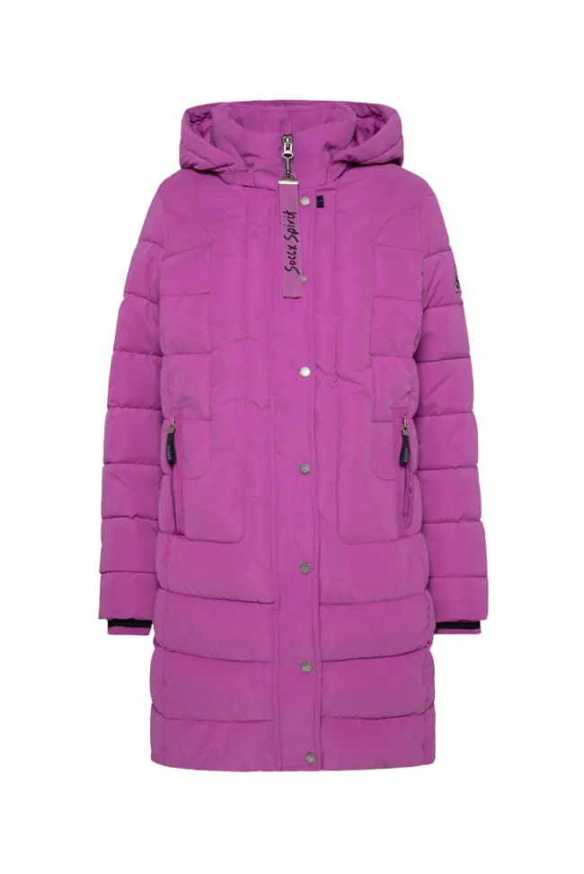 Damen CAMP DAVID & SOCCX Peached Parka mit abtrennbarer Kapuze iced berry