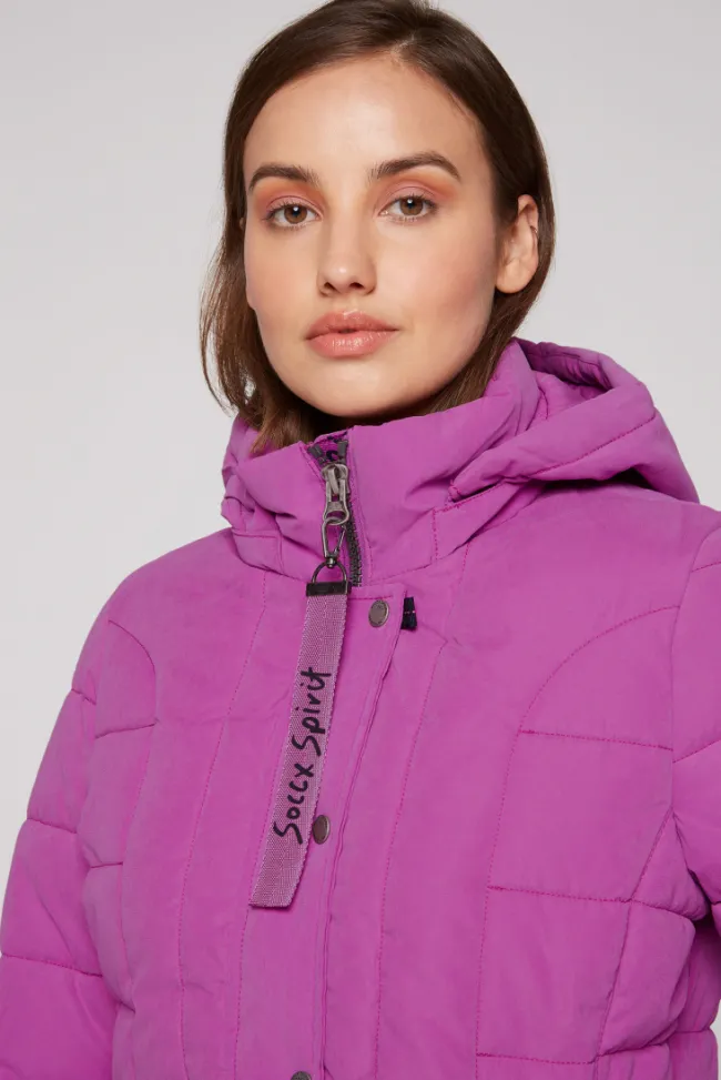 Damen CAMP DAVID & SOCCX Peached Parka mit abtrennbarer Kapuze iced berry