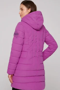 Damen CAMP DAVID & SOCCX Peached Parka mit abtrennbarer Kapuze iced berry
