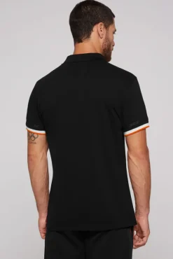 Herren CAMP DAVID & SOCCX Pikee-Polo mit Flockprint