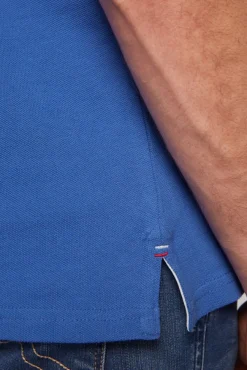 Herren CAMP DAVID & SOCCX Pikee-Polo mit Label-Applikationen strong blue