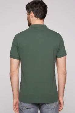 Herren CAMP DAVID & SOCCX Pikee-Poloshirt mit Sailing Print grey green | L