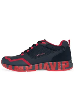 Herren CAMP DAVID & SOCCX Power Sneaker im Materialmix mit XL-Logo navy / red