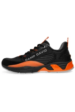 Herren CAMP DAVID & SOCCX Premium Sneaker im Knit-Design mit 3D-Rubber-Elementen