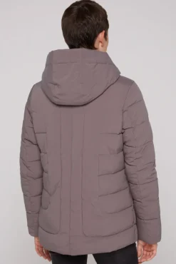 Damen CAMP DAVID & SOCCX Puffer-Jacke mit abtrennbarer Kapuze