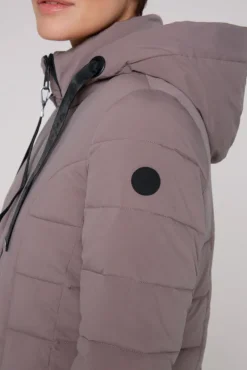 Damen CAMP DAVID & SOCCX Puffer-Jacke mit abtrennbarer Kapuze