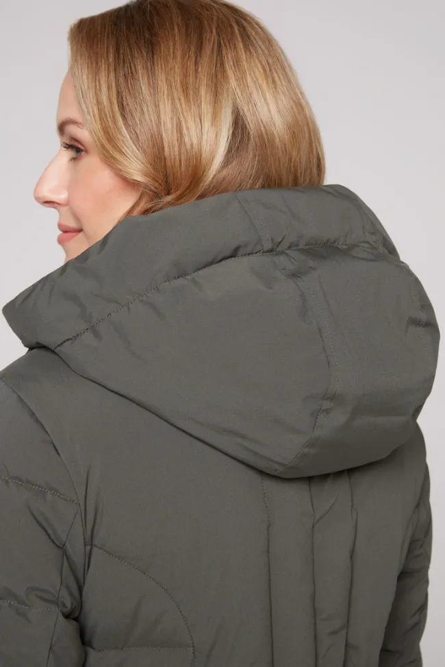Damen CAMP DAVID & SOCCX Puffer-Jacke mit abtrennbarer Kapuze