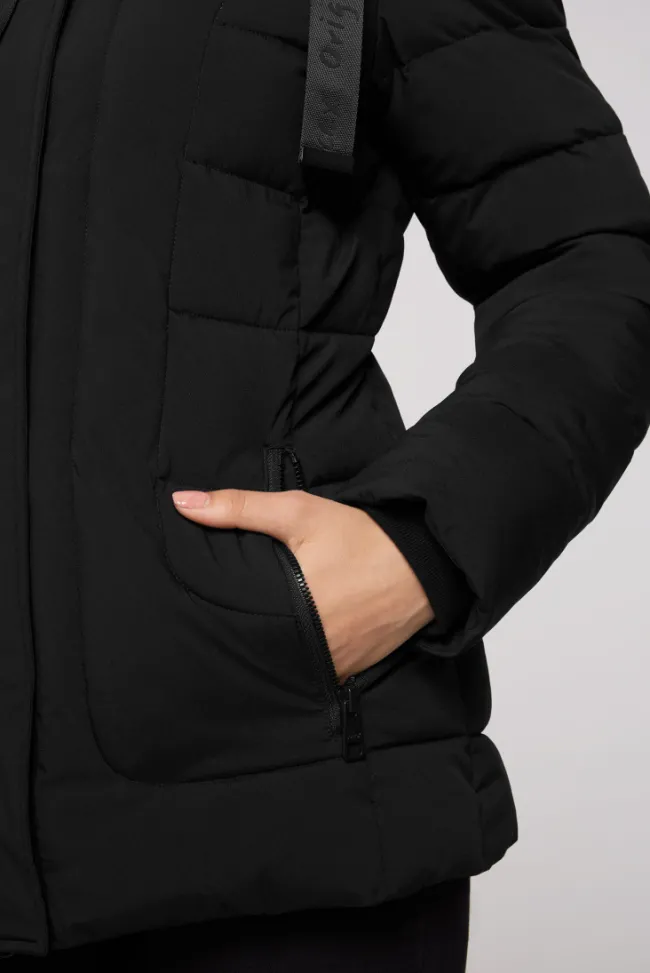 Damen CAMP DAVID & SOCCX Puffer-Jacke mit abtrennbarer Kapuze