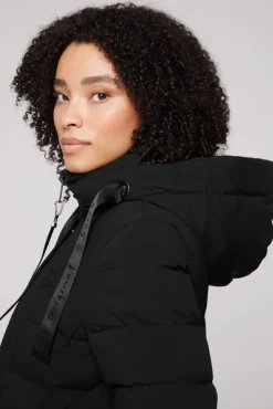 Damen CAMP DAVID & SOCCX Puffer-Jacke mit abtrennbarer Kapuze