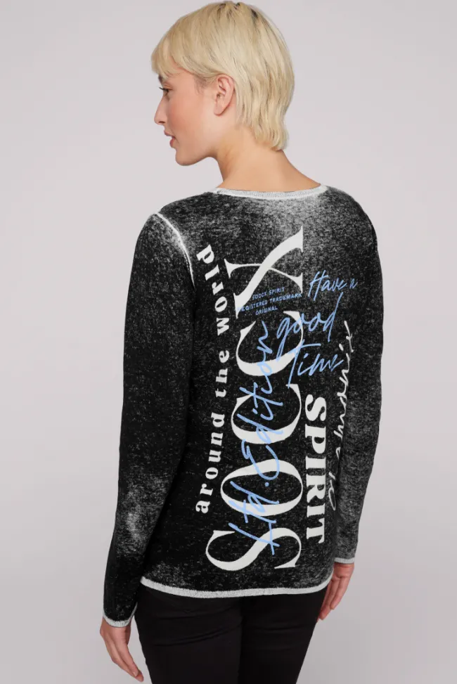 Damen CAMP DAVID & SOCCX Pullover mit Acid Prints