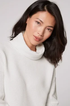 Damen CAMP DAVID & SOCCX Pullover Oil Dyed mit Rollkragen und Intarsia-Logo
