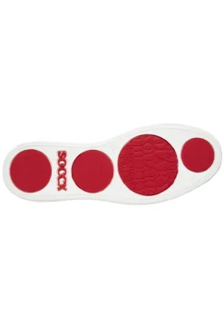Damen CAMP DAVID & SOCCX Retro Sneaker clear red/white