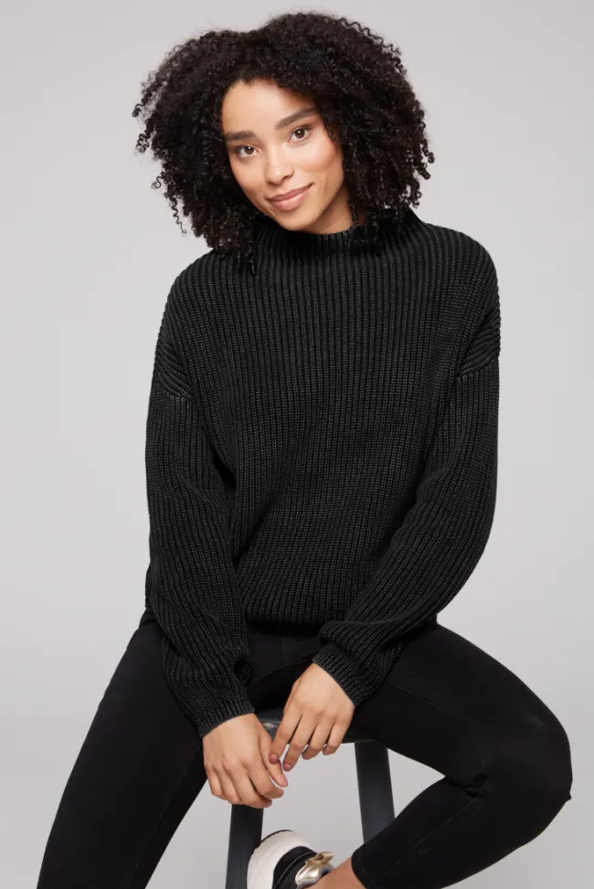 Damen CAMP DAVID & SOCCX Rippstrickpullover Stone Washed