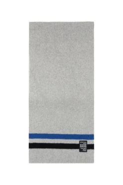 Herren CAMP DAVID & SOCCX Rippstrickschal mit Streifen-Details granite melange