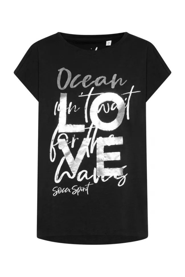 Damen CAMP DAVID & SOCCX Ärmelloses Shirt mit Folienprint
