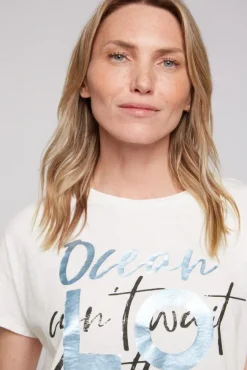 Damen CAMP DAVID & SOCCX Ärmelloses Shirt mit Folienprint