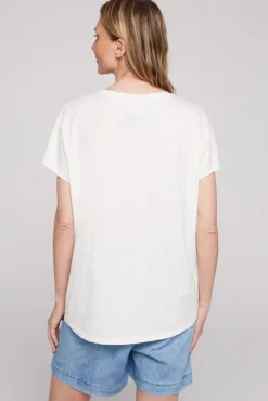 Damen CAMP DAVID & SOCCX Ärmelloses Shirt mit Folienprint
