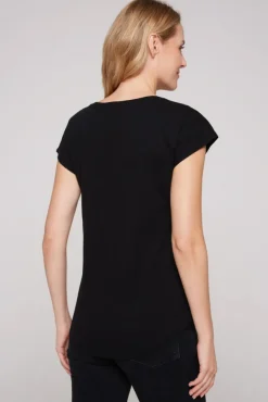 Damen CAMP DAVID & SOCCX Ärmelloses Shirt mit V-Ausschnitt und Artwork