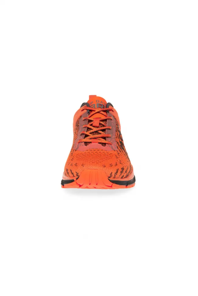 Herren CAMP DAVID & SOCCX Running Sneaker mit Knit-Design und Rubber Logo signal orange