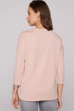Damen CAMP DAVID & SOCCX Shirt mit Stehkragen und Artwork rose blush