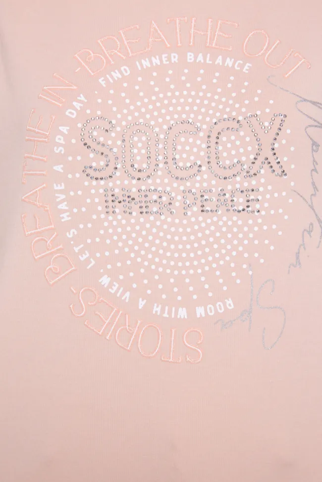 Damen CAMP DAVID & SOCCX Shirt mit Stehkragen und Artwork rose blush