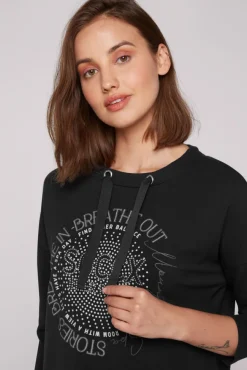 Damen CAMP DAVID & SOCCX Shirt mit Stehkragen und Artwork