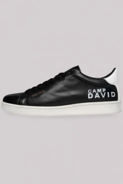 Herren CAMP DAVID & SOCCX Sneaker aus Leder mit Logo Prints