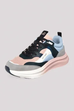 Damen CAMP DAVID & SOCCX Sneaker im bunten Materialmix mit Dip-Dye-Sohle rose blush