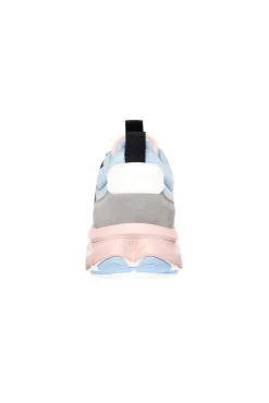 Damen CAMP DAVID & SOCCX Sneaker im bunten Materialmix mit Dip-Dye-Sohle rose blush