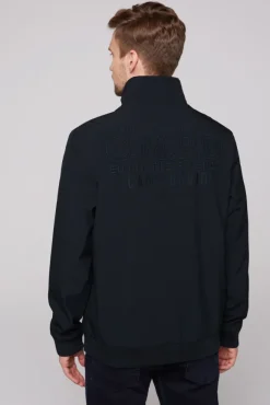 Herren CAMP DAVID & SOCCX Softshelljacke im Blouson-Stil mit Artworks blue navy