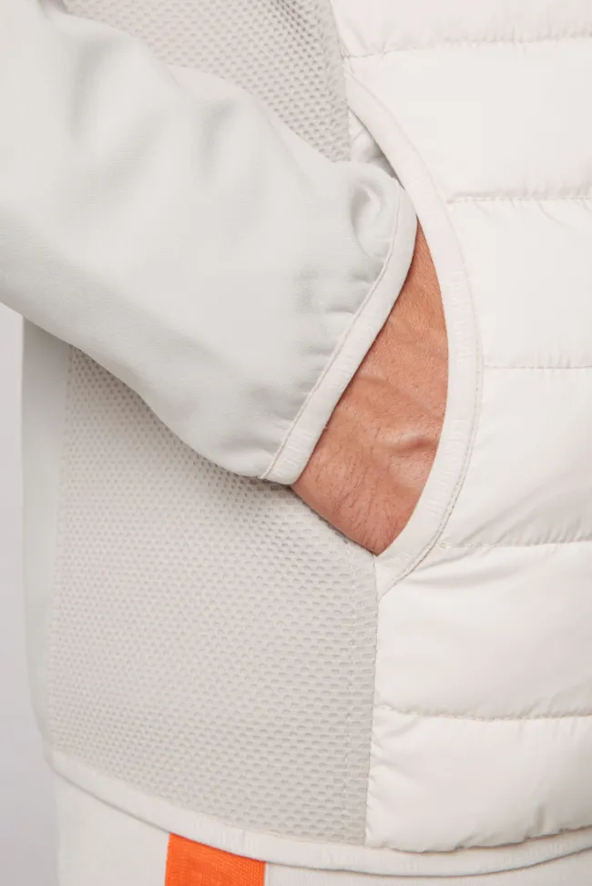 Herren CAMP DAVID & SOCCX Softjacke im Materialmix mit Kapuze