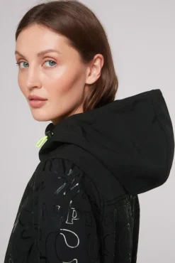 Damen CAMP DAVID & SOCCX Softshelljacke mit Kapuze und Glossy Prints