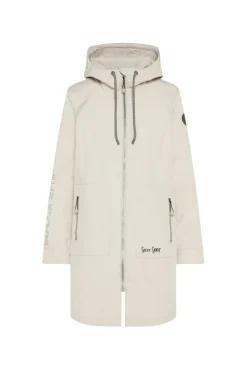 Damen CAMP DAVID & SOCCX Softshellmantel mit Kapuze dark kitt