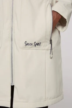 Damen CAMP DAVID & SOCCX Softshellmantel mit Kapuze dark kitt