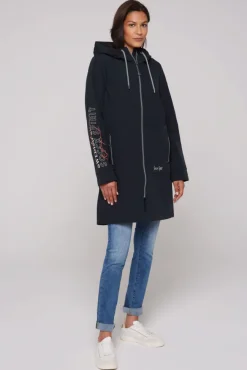 Damen CAMP DAVID & SOCCX Softshellmantel mit Kapuze blue navy