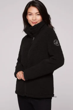 Damen CAMP DAVID & SOCCX Sport-Jacke im Sherpa-Look