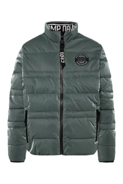 Herren CAMP DAVID & SOCCX Steppjacke mit Coating und Zip-Anhänger khale green