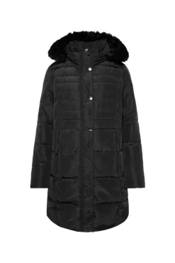 Damen CAMP DAVID & SOCCX Stepp-Parka mit abtrennbarer Kapuze und Kunstfell